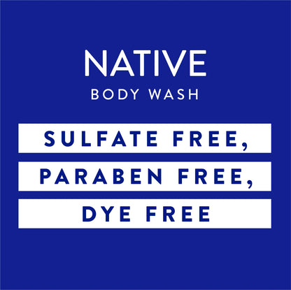 NATIVE Body Wash Discovery Trio – 3-Pack, 18 Oz, Rich Lather, Gentle Cleanse, 24HR Freshness